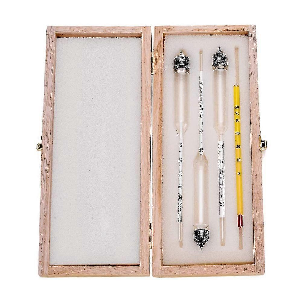 3 st hydrometer alkoholmätare set alkoholmätare testare + termometer
