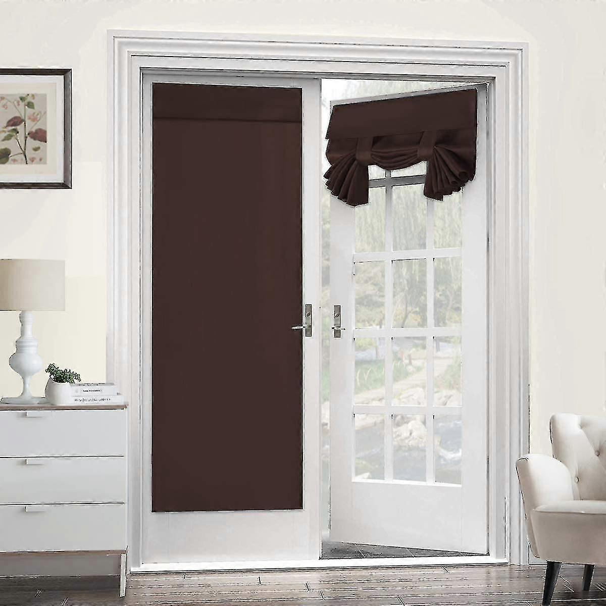 Curtain Panel, Door Wall Window Panel Screen, Brown