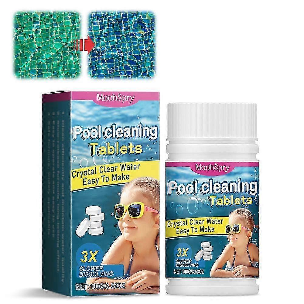 1-3pcs Pool Cleaning Tablets 100g Slow Dissolving Odor Elimination