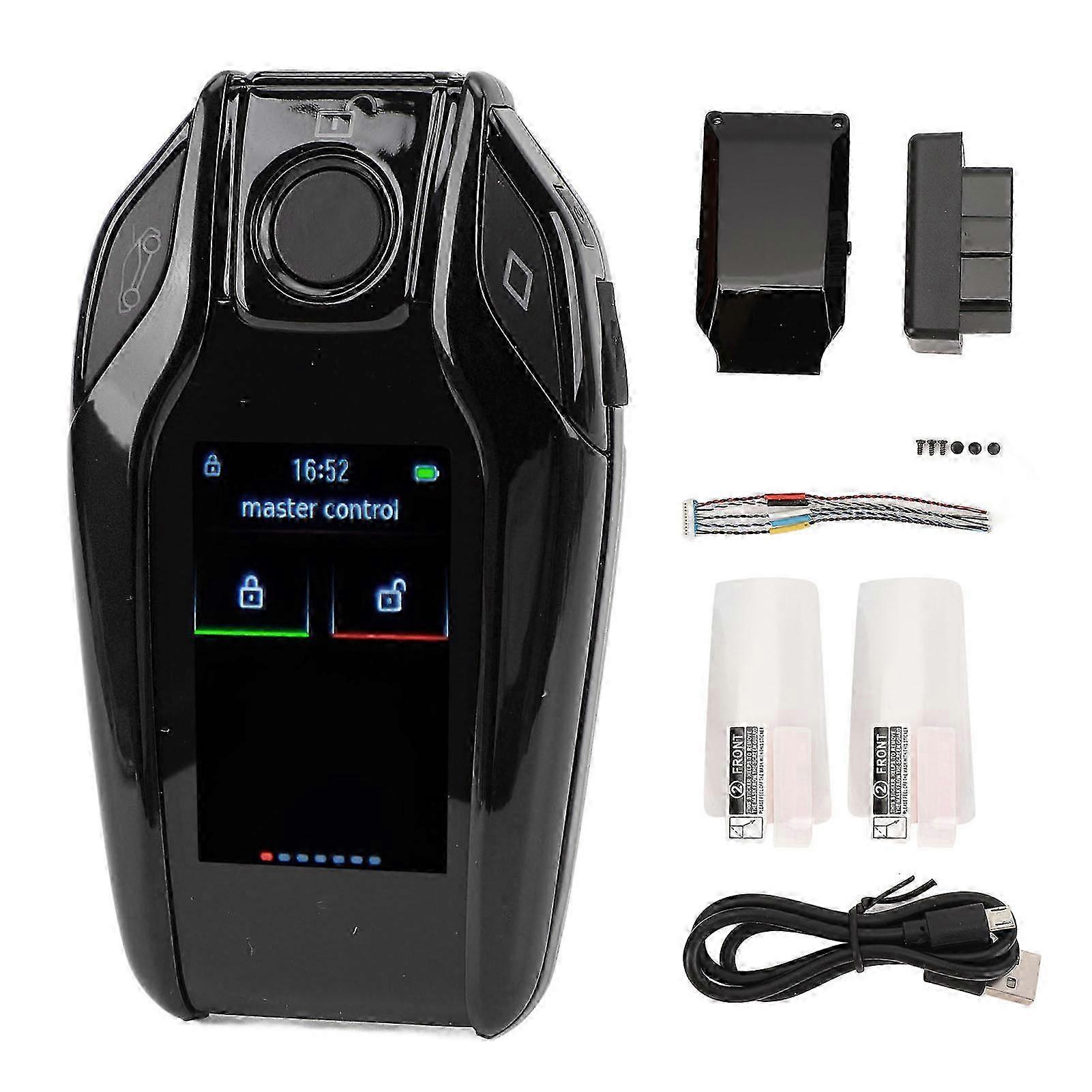 LCD smart key, sensitive anti-theft function, supports 13 languages, automatic locking and unlocking, keyless entry