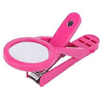 Elderly Nail Clipper Stainless Steel Adjustable Fingernail Toenails Cutter with Magnifying Glass 26-27