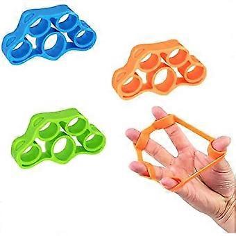 Hand grip trainer (3-pack), forearm exercise hand trainer finger extension band