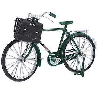 1 Set of Self-assembly Bicycle Model Vintage Style Small Bike Statue Diy Bike Model Accessory