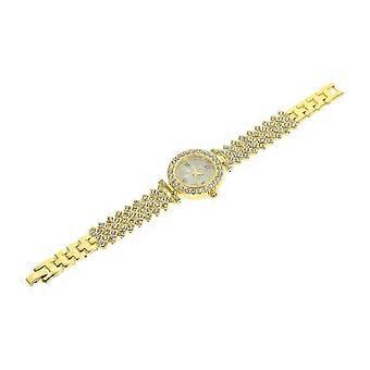 Montre-bracelet décoratif strass embelli Design femmes à la mode Bureau 8.1X1.3X0.3in Chronométrage 1Pcs