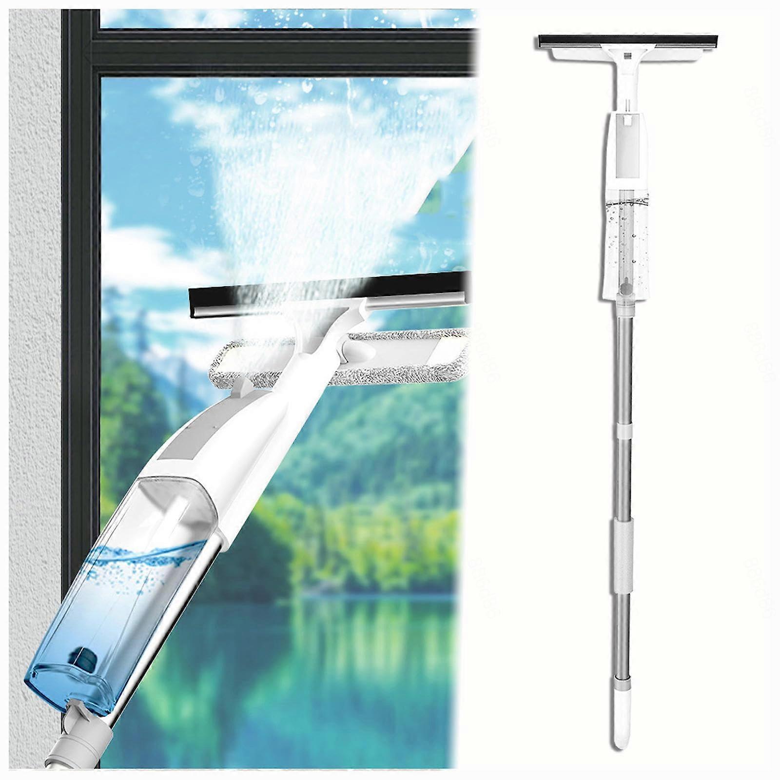 3 in 1 Window Cleaning Kit with Spray Bottle, Extendable Window Squeegee for  Windows