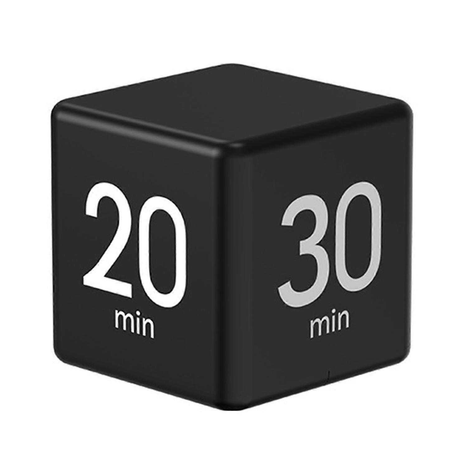 Cooking Timer Adjustable Gravity Sensor Loud Ring LCD Display Screen 15/20/30/60 Minutes Cube Shape