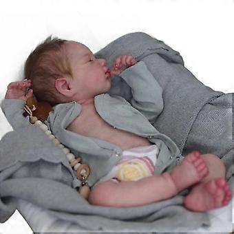 Realistic 20 Inch Weighted Baby Doll Boy, Soft Silicone Vinyl Full Body, Exquisite Reborn Collectible Gift for Doll Lovers TJ2