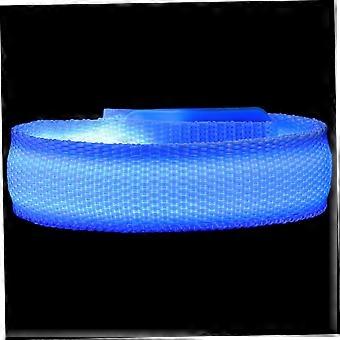 LED Glow Bracelet USB Rechargeable  Visibility Wristband for Night Running Parties Random Color