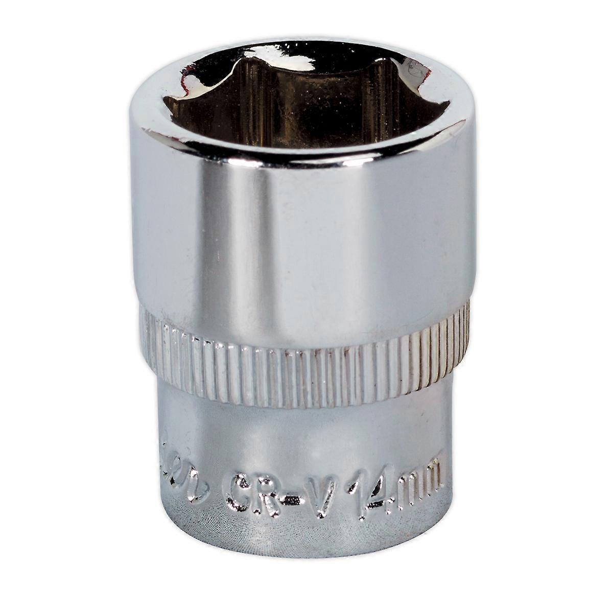 Sealey Sp1414 Walldrive Socket 14Mm 1/4Sq Drive Fully Polished