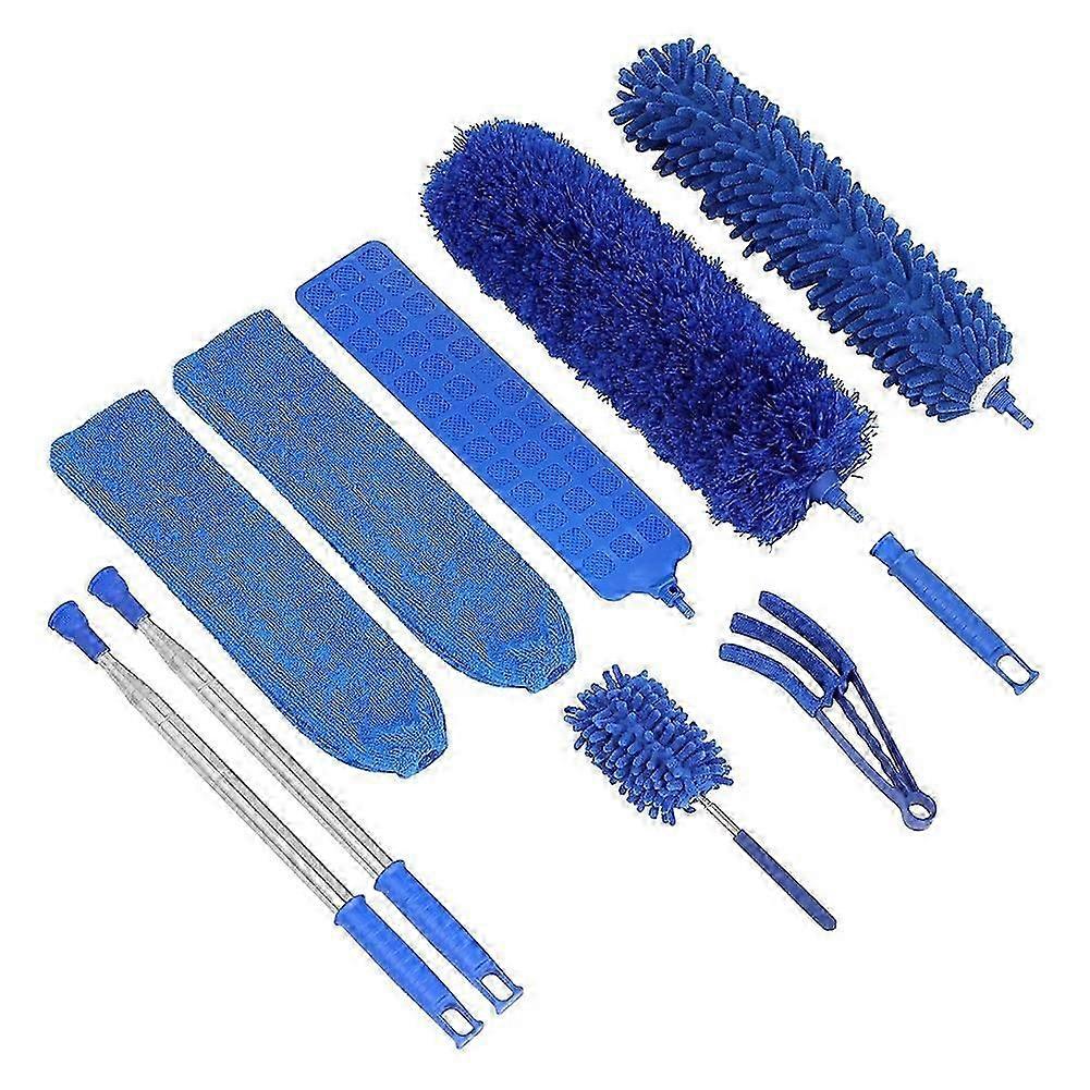 10 PCS Microfiber Cobweb Duster with Extension Pole , Washable Dusters for Ceiling Fan Bendable Feathers Duster