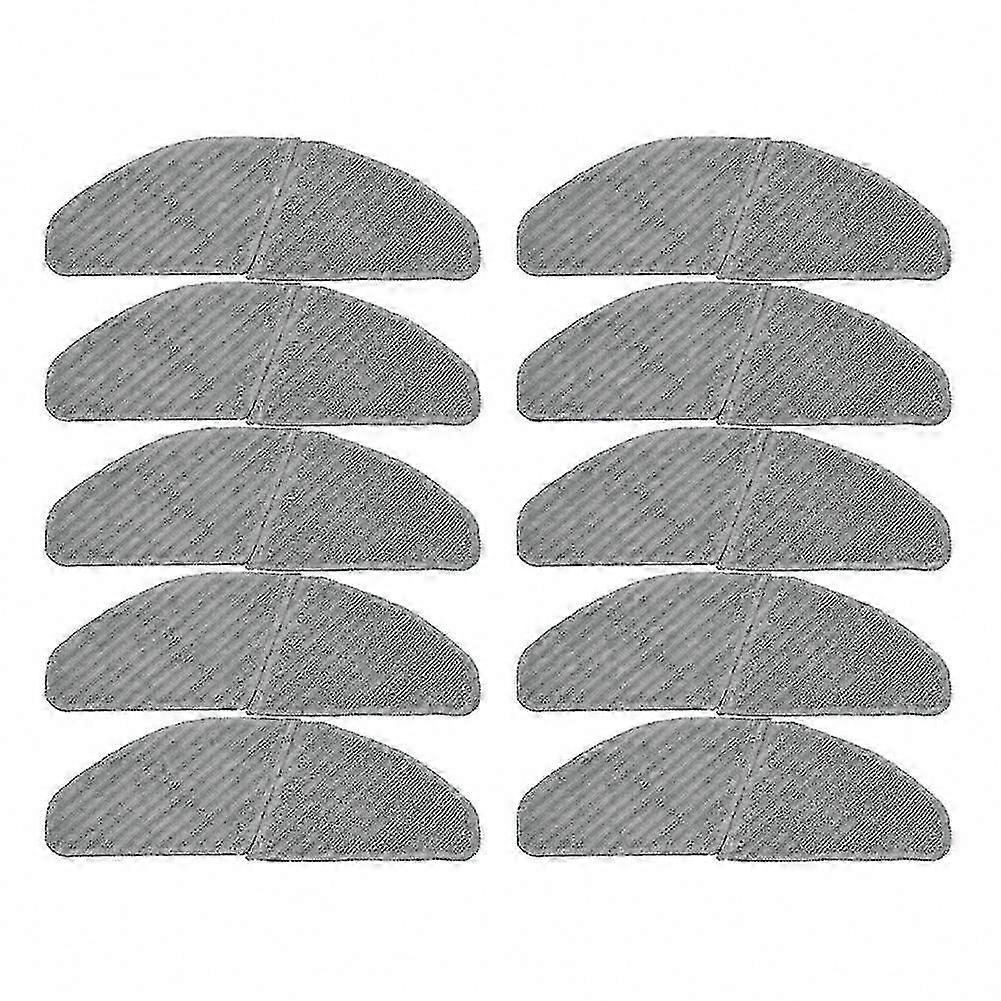 Cleanable Microfiber Mop Cloths 10pcs Replacement Parts Compatible with Midea S8+ & M7 Pro