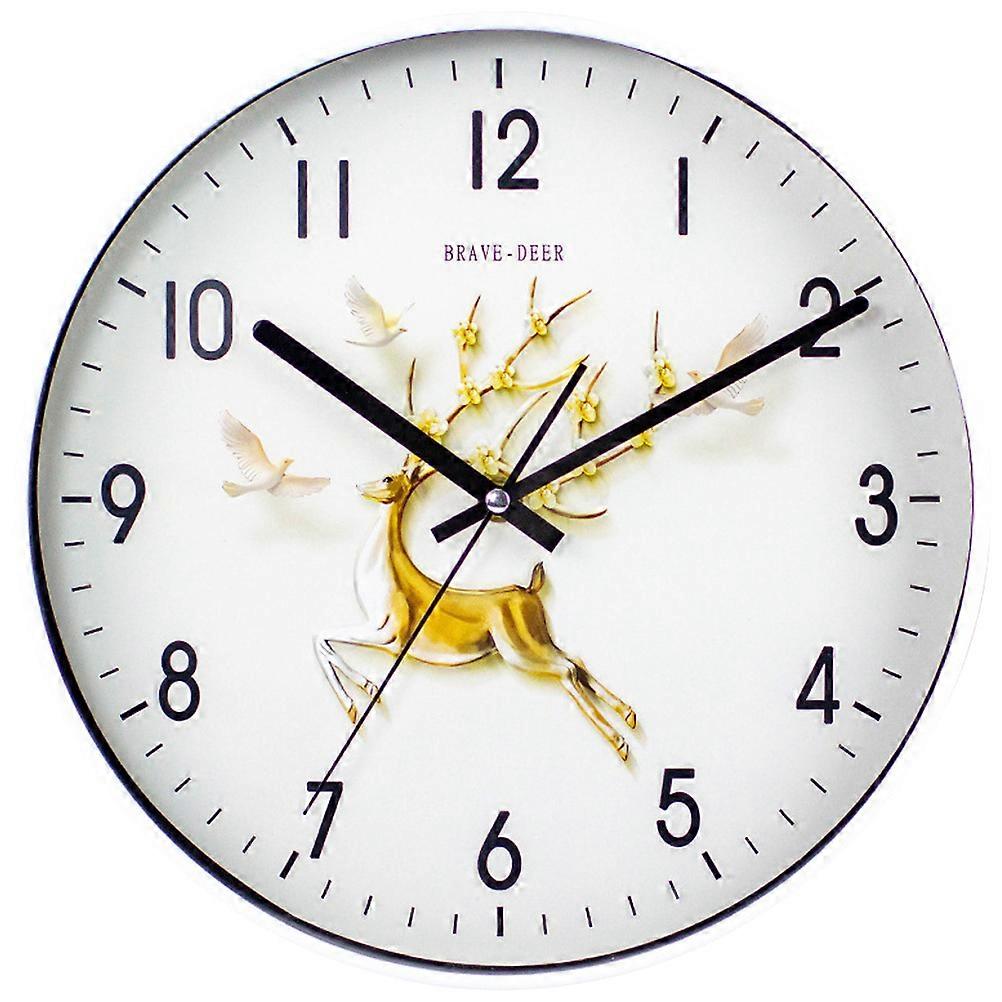 Stylish Wall Clock Round Decorative Suitable for Kitchen 5Pcs Set