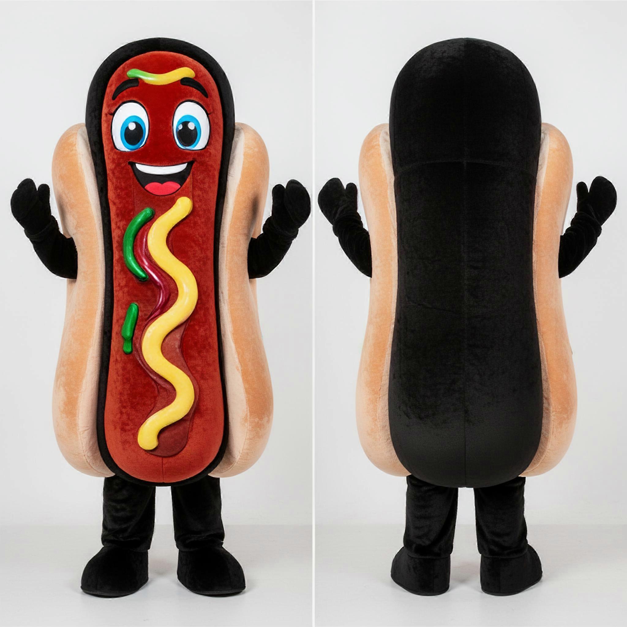 MASTICOT Black Classic Hot Dog Mascot