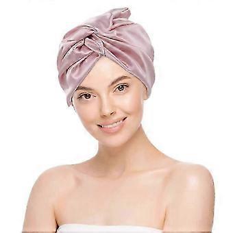 Silk Sleep Cap 22 Momme Mulberry Double Layer Elastic Band for Women