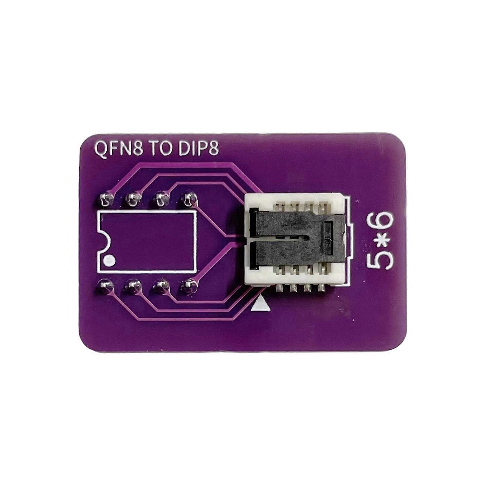 DIP8 Programming Transfer Board for QFN8 Component Loading with Manual Clamp Handling for Function Testing and Fault Tracing Multicolor