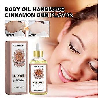 Zimt-Körperöl – Feuchtigkeitsspendendes und straffendes Ganzkörper-Massageöl, Jojoba & Kokosnuss, handgefertigt (Duft: Zimtschnecke)