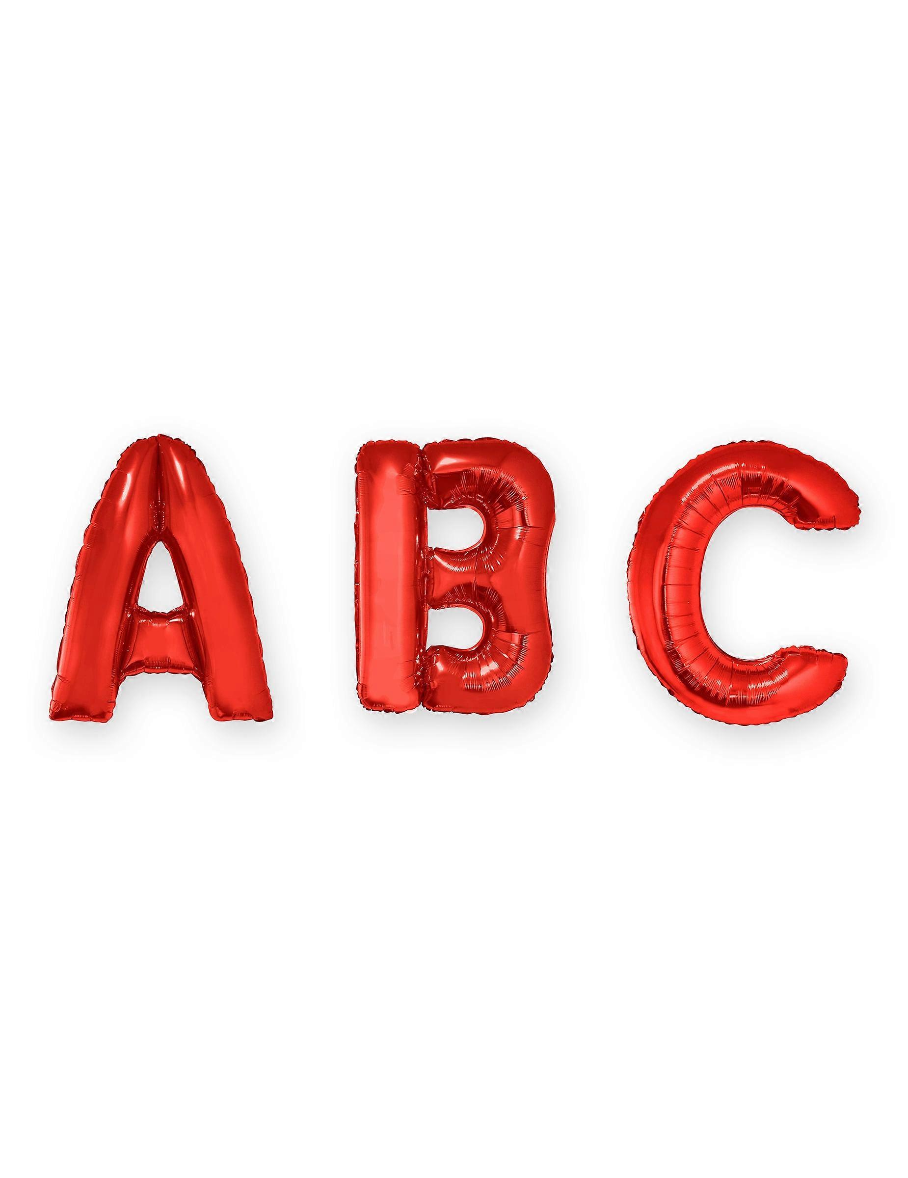 Red letter foil balloon 1 m
