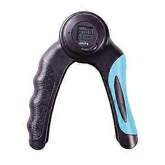 Electronic Grip Trainer Lcd Display Calorie Counting Timer Digital Grip For Fitness Black + Blue premium