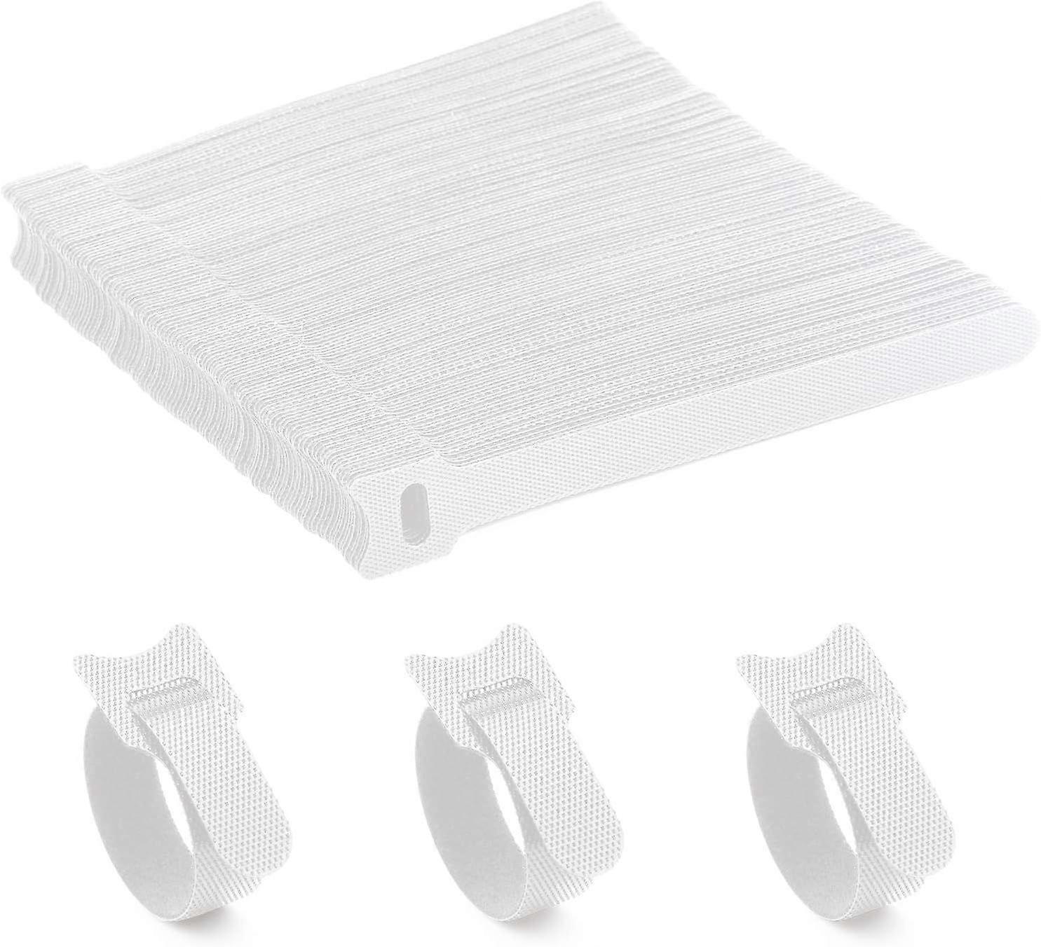120PCS Loop Cable Ties Reusable Adjustable Tie Wraps Multipurpose Hook