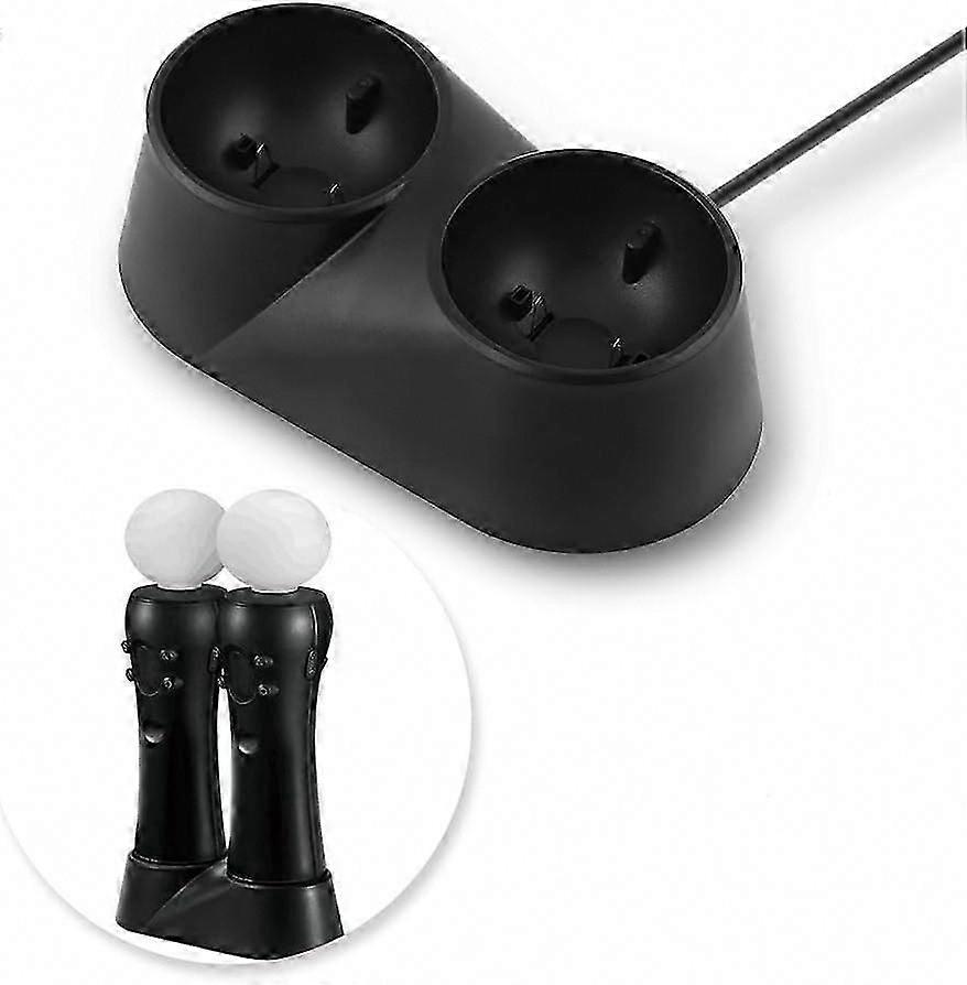 PS4 VR and Move Motion Controllers Dual Charging Dock for PS Move Controllers