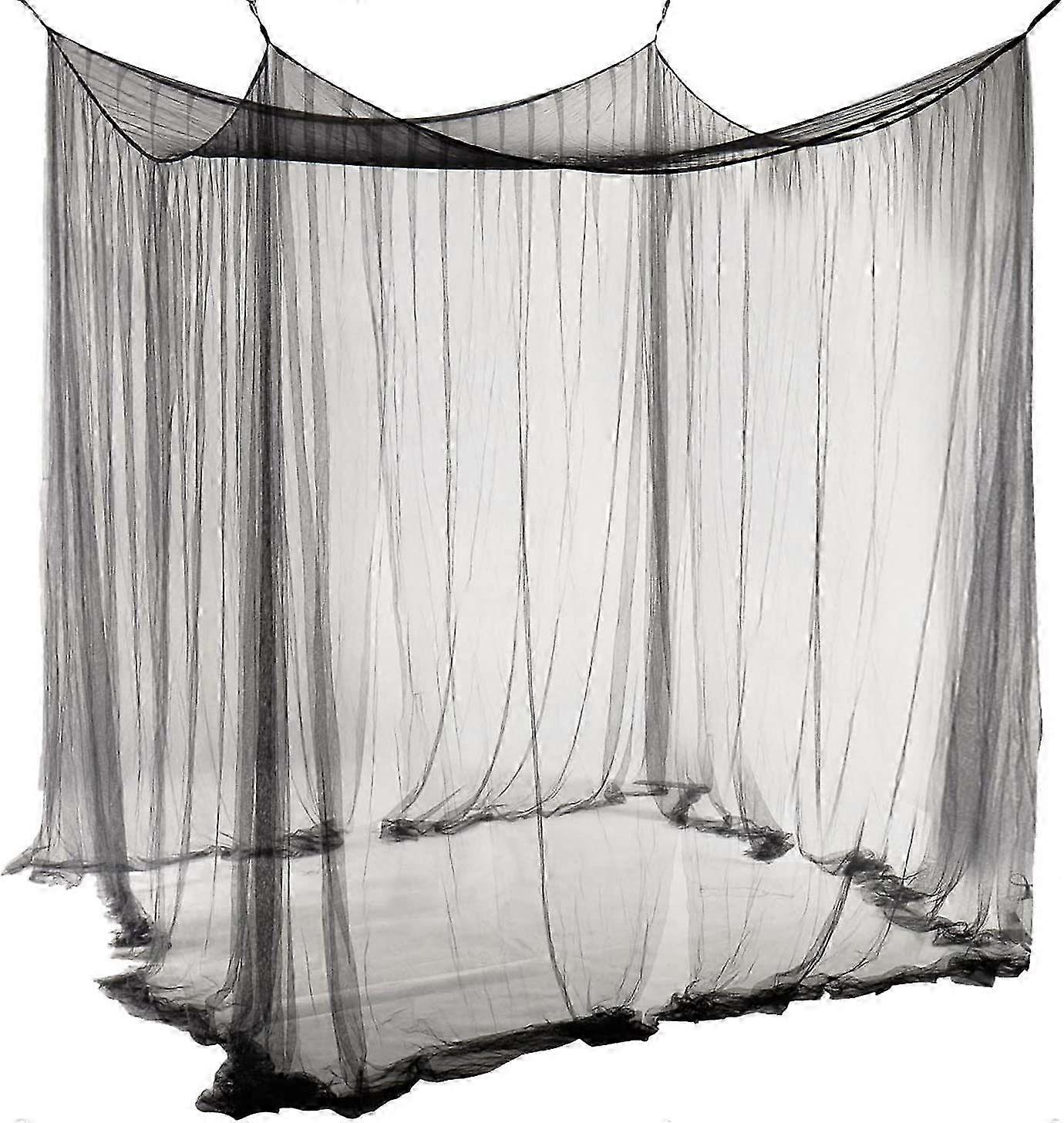 Black Double Bed Mosquito Canopy Large