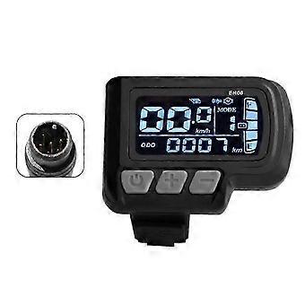 LCD-EN06 Elcykel LCD-display Meter Dashboard Panel med USB 24V 36V 48V kompatibel med mountainbike ele