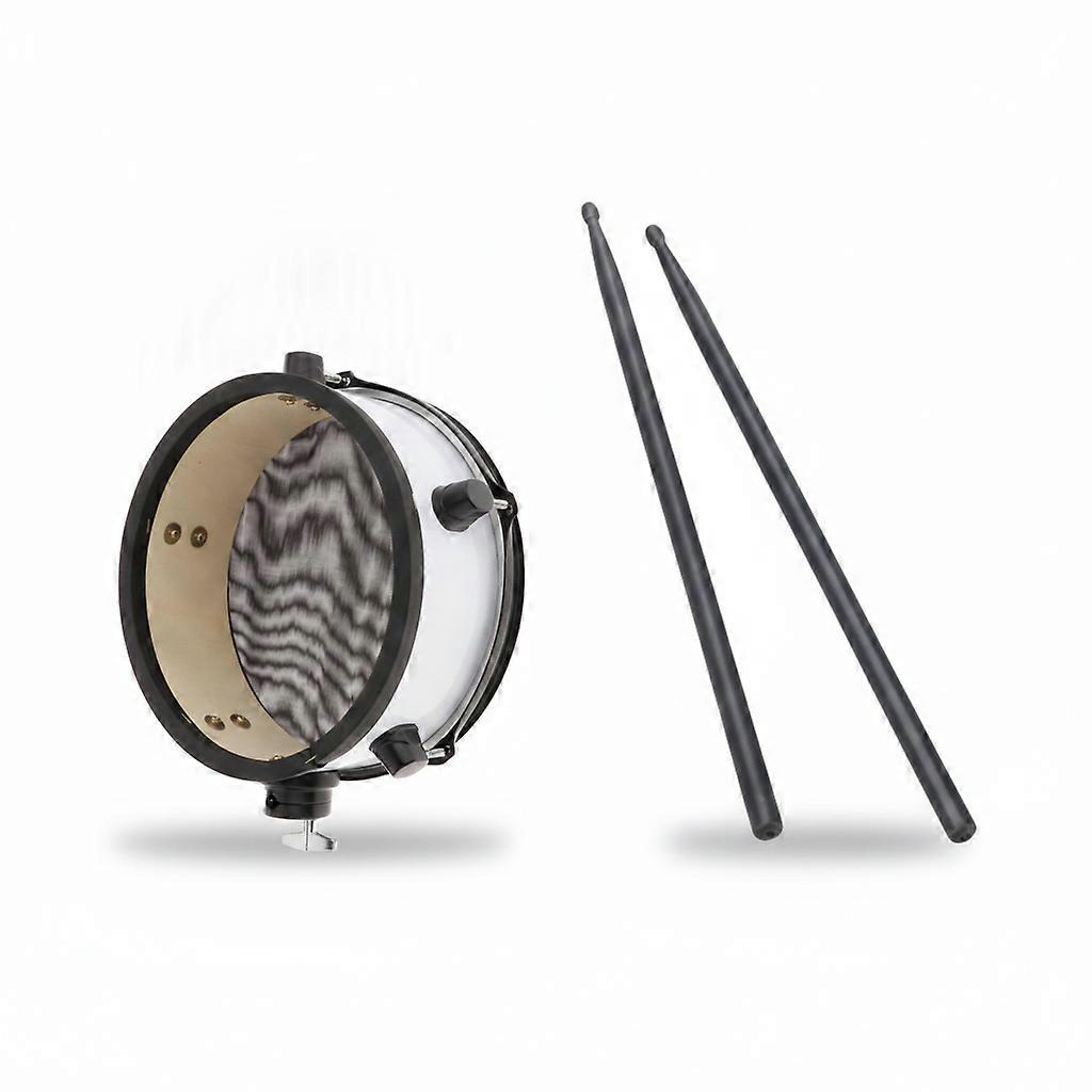 Practice Silent Drum No Volume Drumsticks Round Tip Matte Finish Solid Pair for