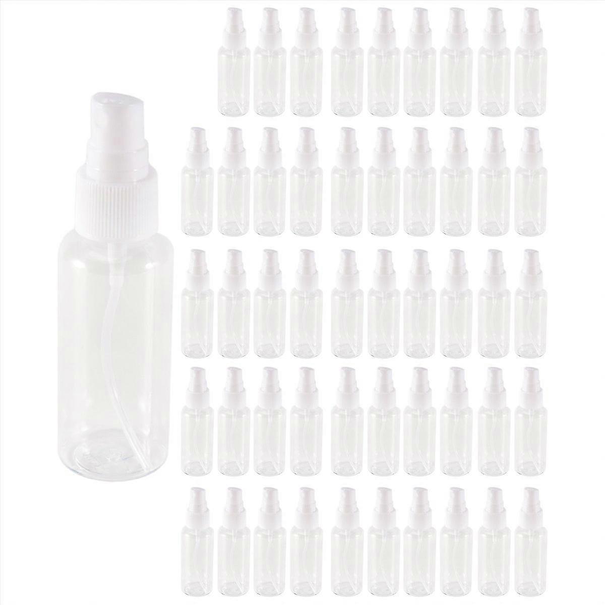 50 Pieces 50Ml Bottles Plastic Empty Refillable Atomiser Bottle
