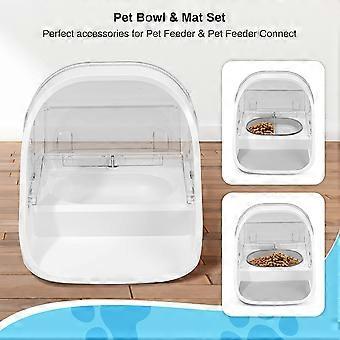 Ersatzmatte und -napf-Set für automatischen Mikrochip-Futterautomaten & Connect Keep Food Fresh Protect Katzenfutterautomat