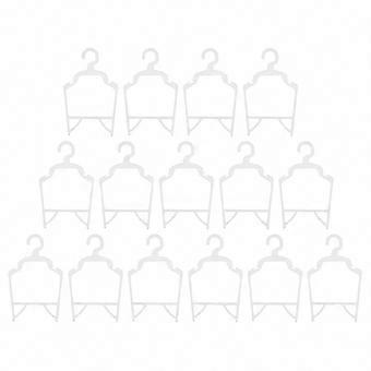 Dog Clothes Hangers 15 Pcs Plastic White for Storage