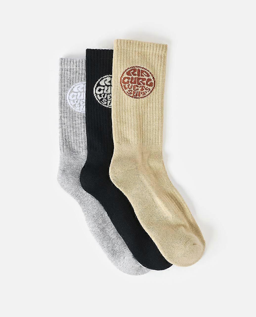 Rip Curl 3 Pack Wetty Mens Crew Socks