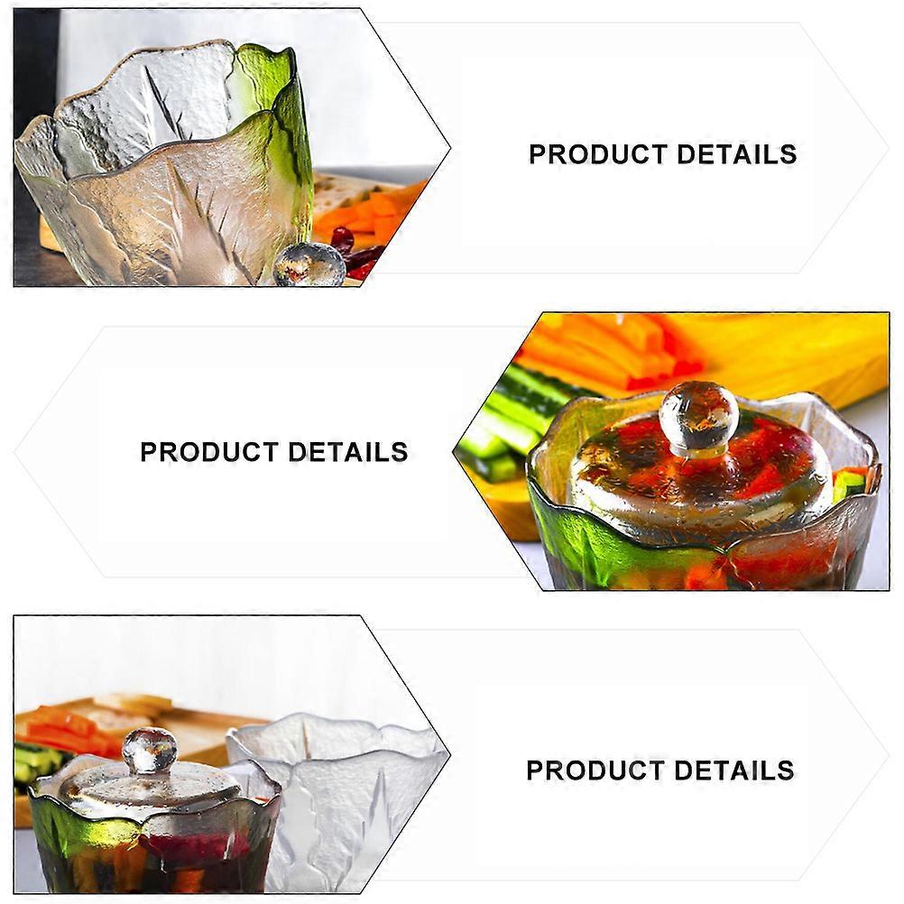 Assorted Color Glass Pickle Jar for Fermentation Process 2Pcs Set