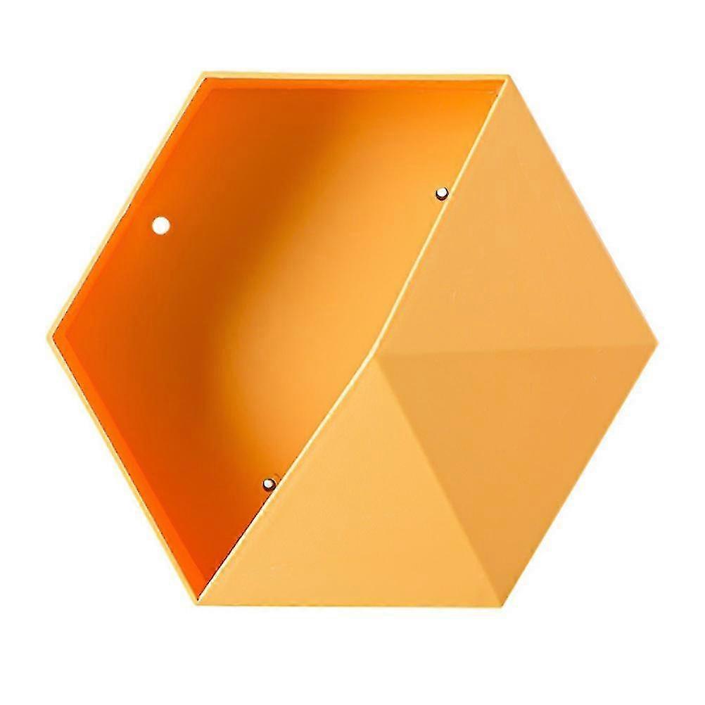 Hexagonal Wall Shelf Geometric Hexagonal Storage Shelf Simple Geometric Wall Floating Shelf