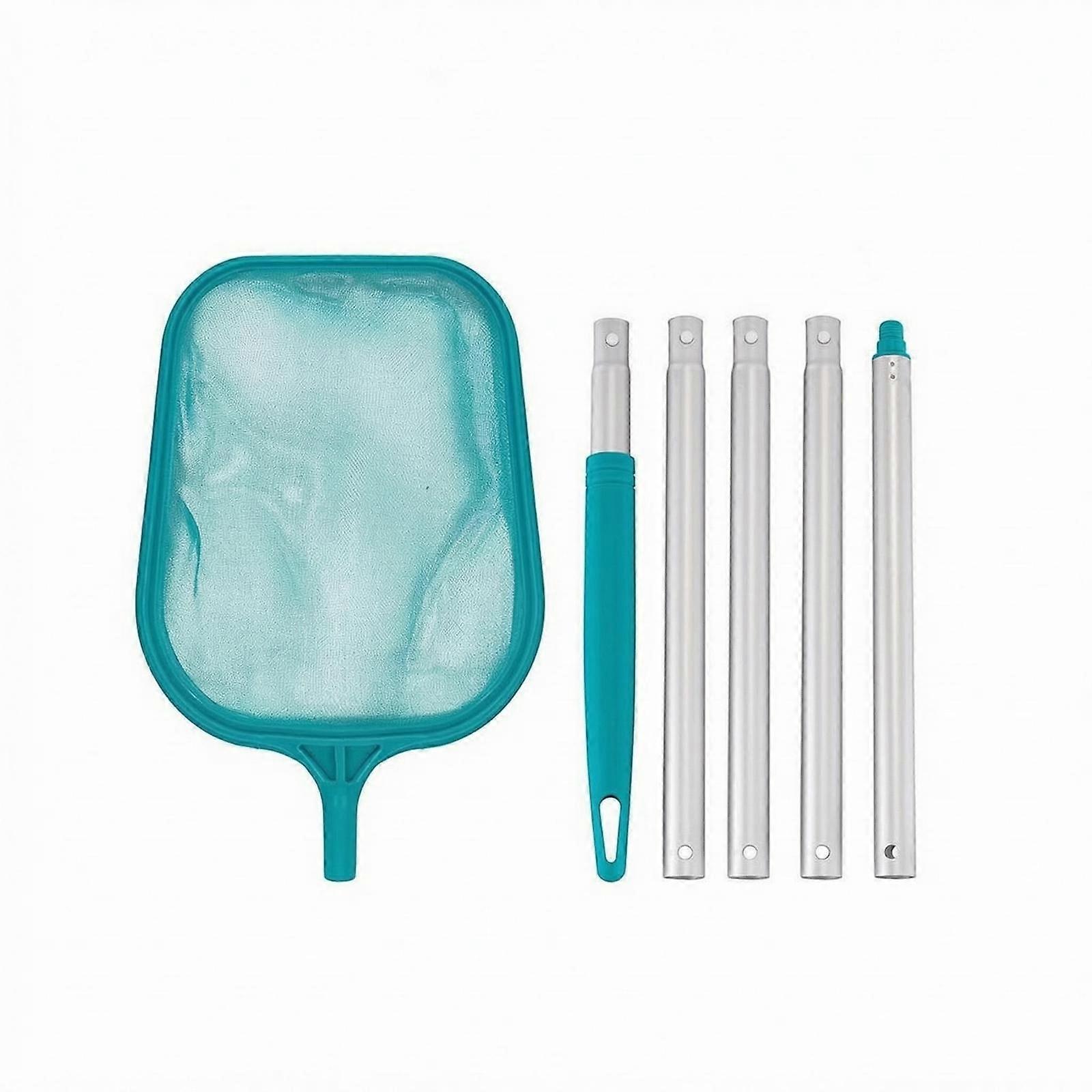 Pool Cleaning Skimmer Net Plastic Frame Rectangular Mesh Skimmer Metal Handle