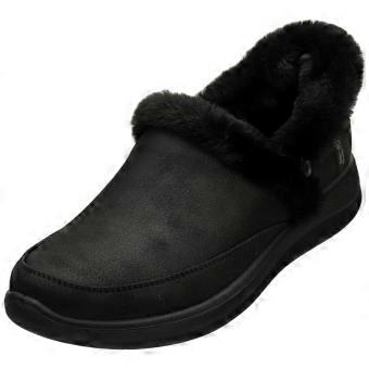 Skechers Slip-ins Cozy Escape Vegan Womens Slip On Shoes in Black
