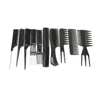 Professional Hair Comb Set 10pcs AntiStatic Hairdressing Combs with Scissors for Salon and Home Use