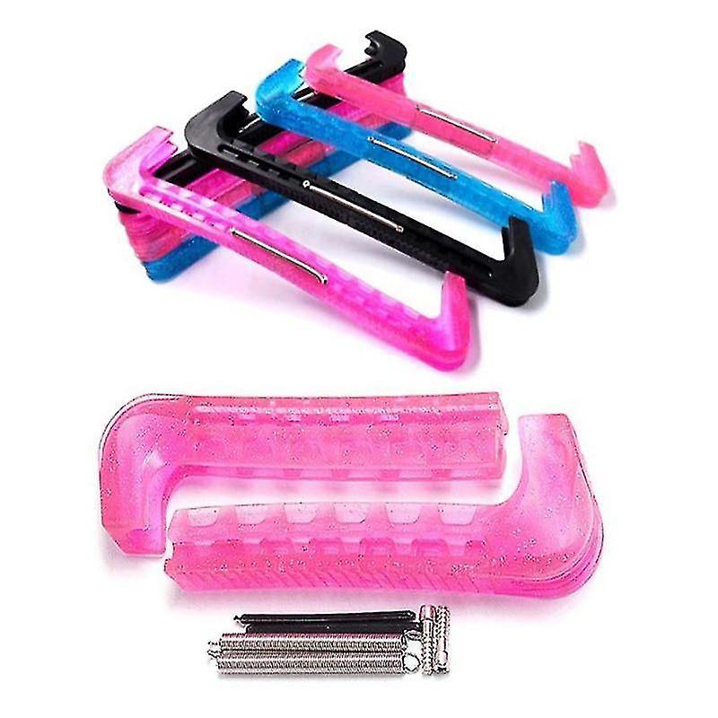 Blue Soft Plastic Ice Hockey Figure Skate Blade Guard Cover Protector Accessories &