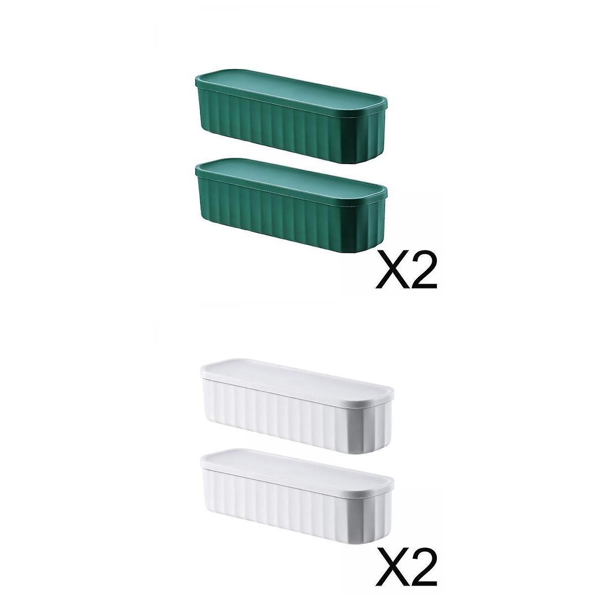 8x Storage Case Space-Saving with Lid Stackable for Underwear Sundries Tie