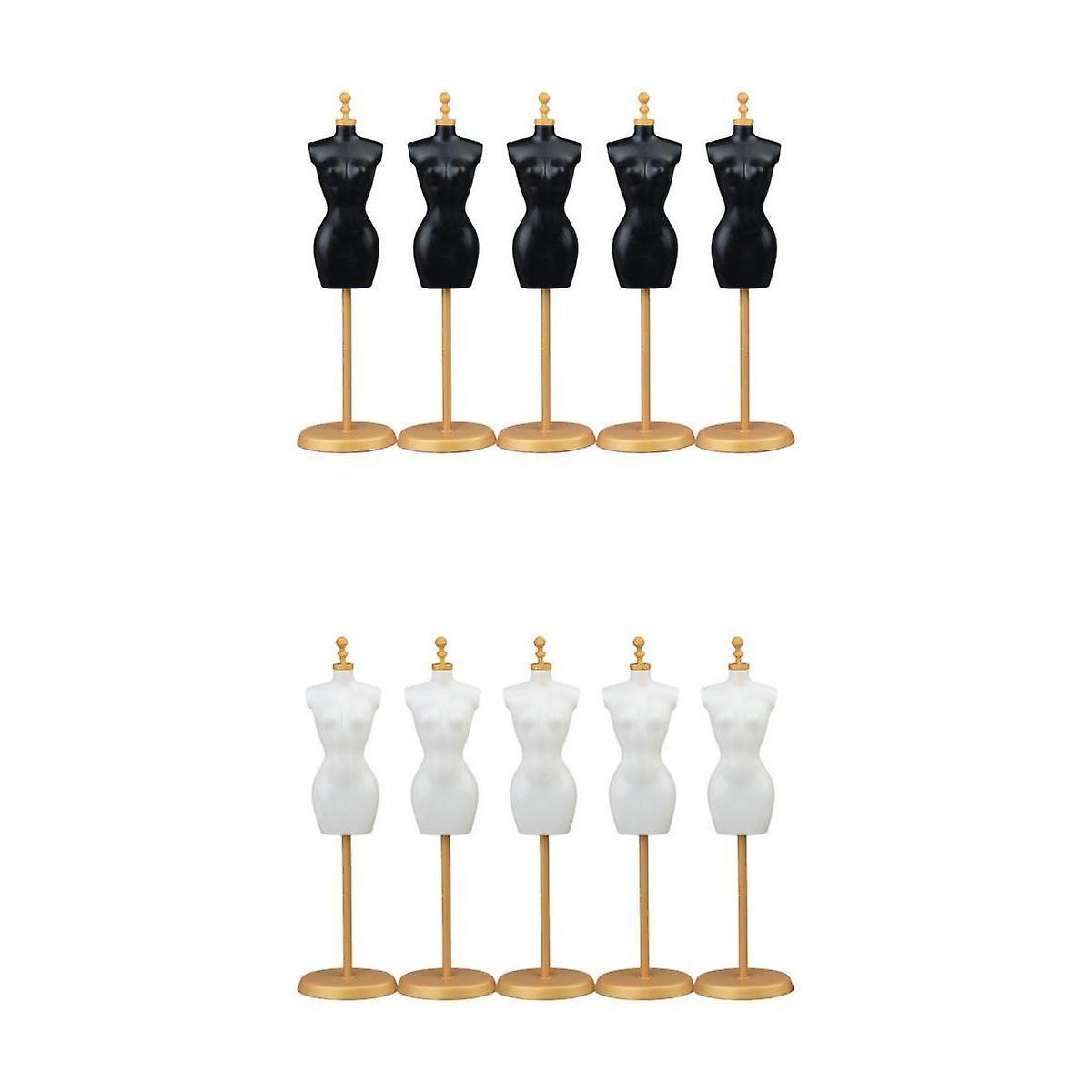 10 STÜCKE Kleiderform-Kleiderkleid Display Kleid Schaufensterpuppe Modell für 1/6 Puppe