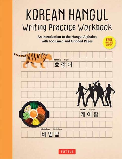 Korean Hangul Writing Practice Workbook Paperback Book