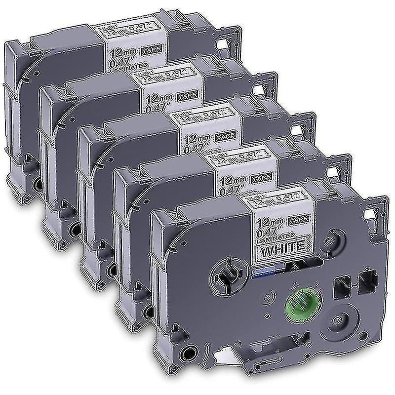 شريط صانع الملصقات المكون من 5 عبوات متوافق مع شريط صانع الملصقات Brother Tze-231-231 الرقائقي P-press ، من أجل