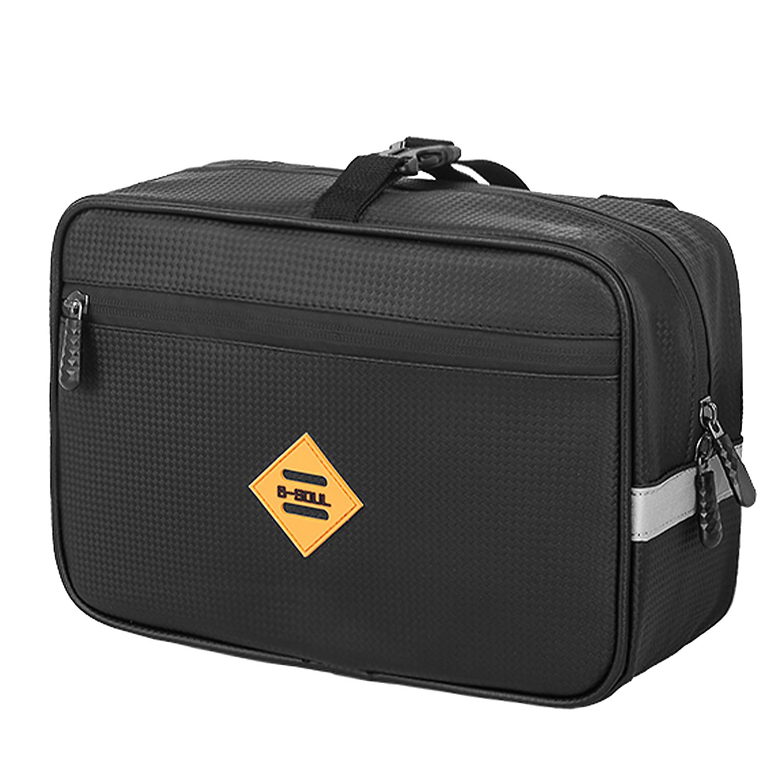 2 Pack 4.5l Bicycle Rear Rack Bag Waterproof Bike Handlebar Bag