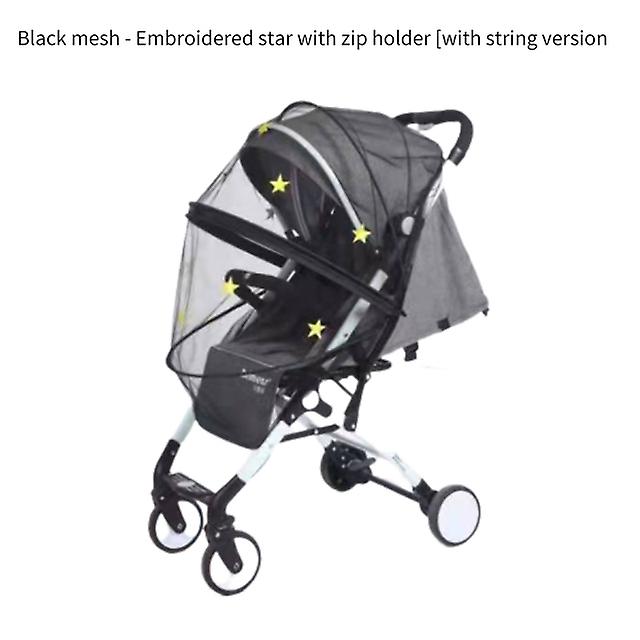Insect Netting Zipper Type Fly Protection Accessories Children's Crib Summer Mesh Carriage Full Cover Mosquito Net Baby Stroller
