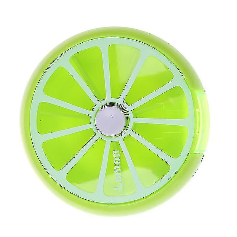 Travel Portable Weekly Rotating Round Pill Cases Splitter Pill Organizer Medicine Box 7 Day Pill Cutter Tablet Health Care