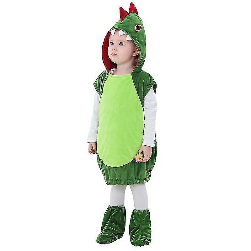 Halloween Barnkläder Dinosauriekläder Set Barnens söta Cos Kläder Dagis Tecknad film Visa pojkar och flickor