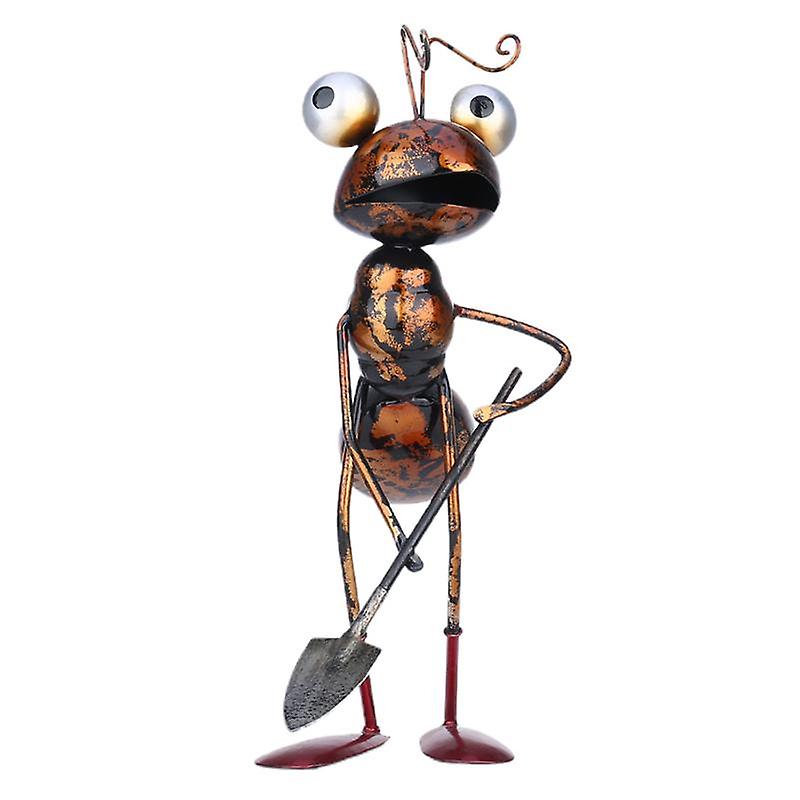 Ant Display Mold Decorative Interesting Exquisite Wrought Iron Ant Garden Statue for Balcony