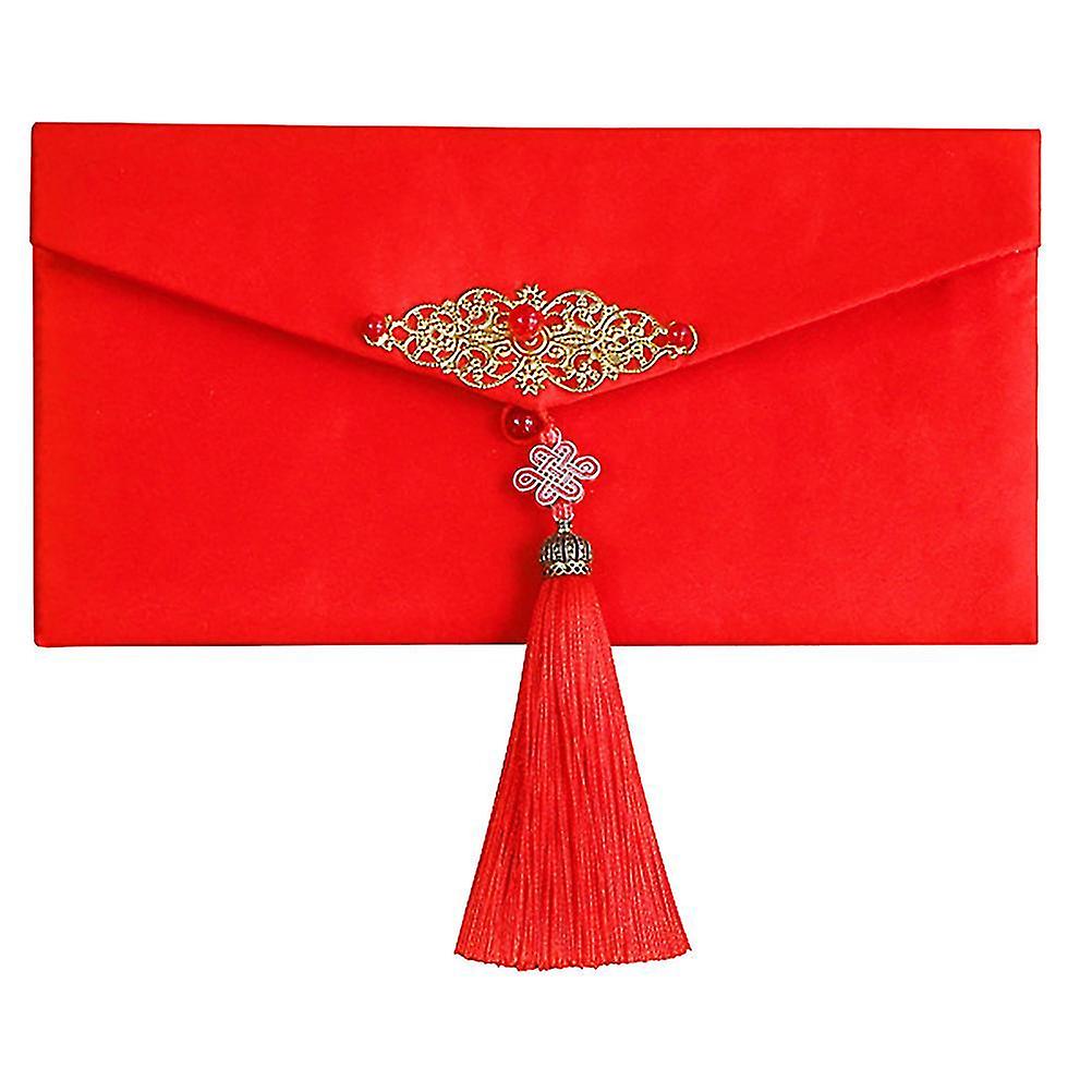 1pc Silk Red Envelopes Spring Festival Hong Bao Chinese New Year Red Envelope