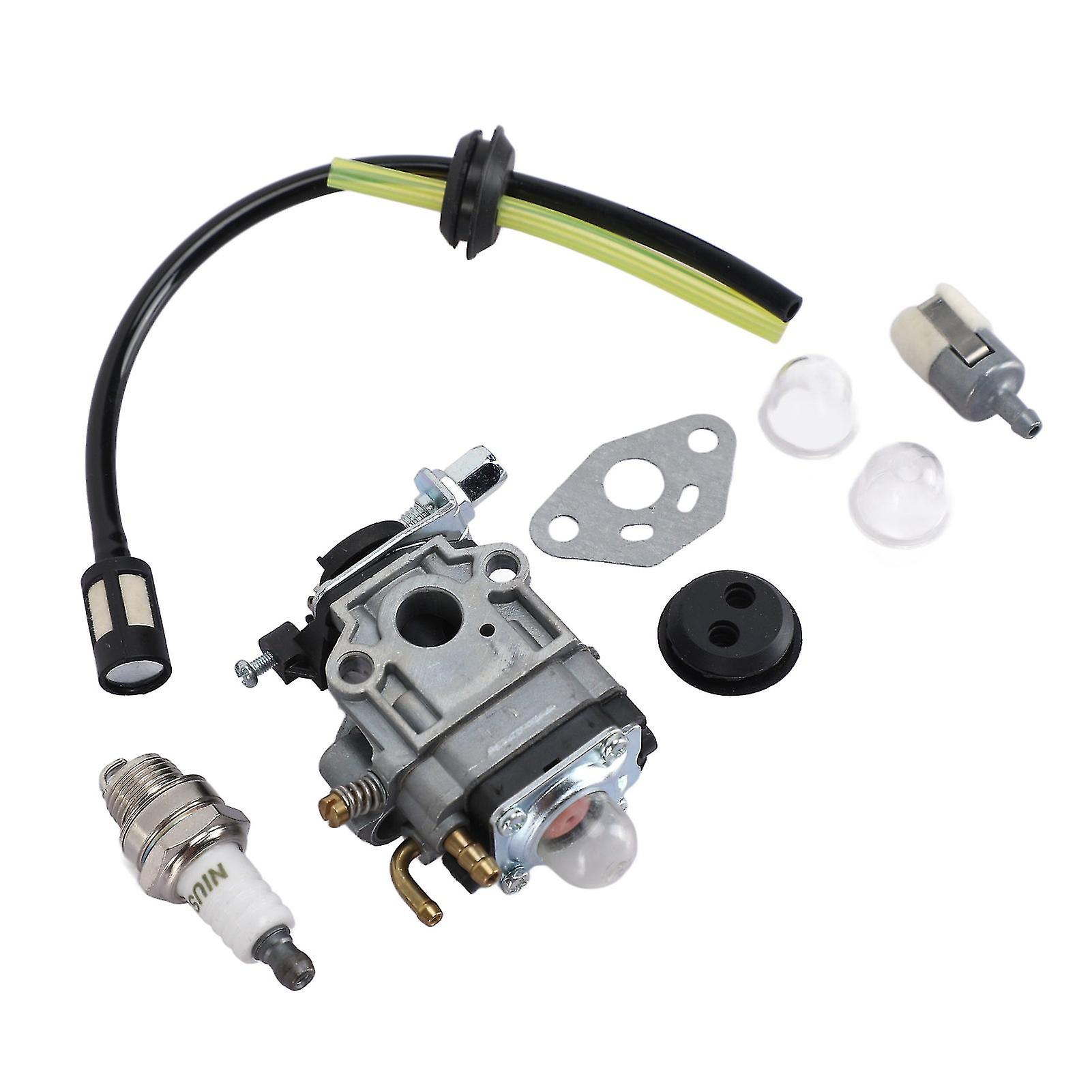 Lawn Mower Carburetor Kit Spark Plug Filter Line for TH23 TH26 TH34 23CC 25CC 26CC 33CC 35CC 