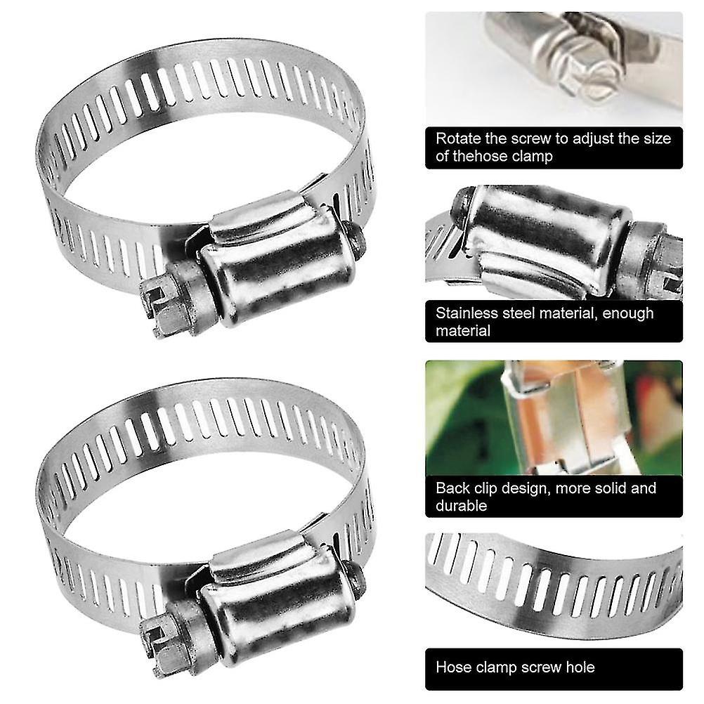 Swimming Pool Replacement Hose and Clamp Pool Filter Pump Replacement Hose Compatible for 300GPH 330GPH Pump