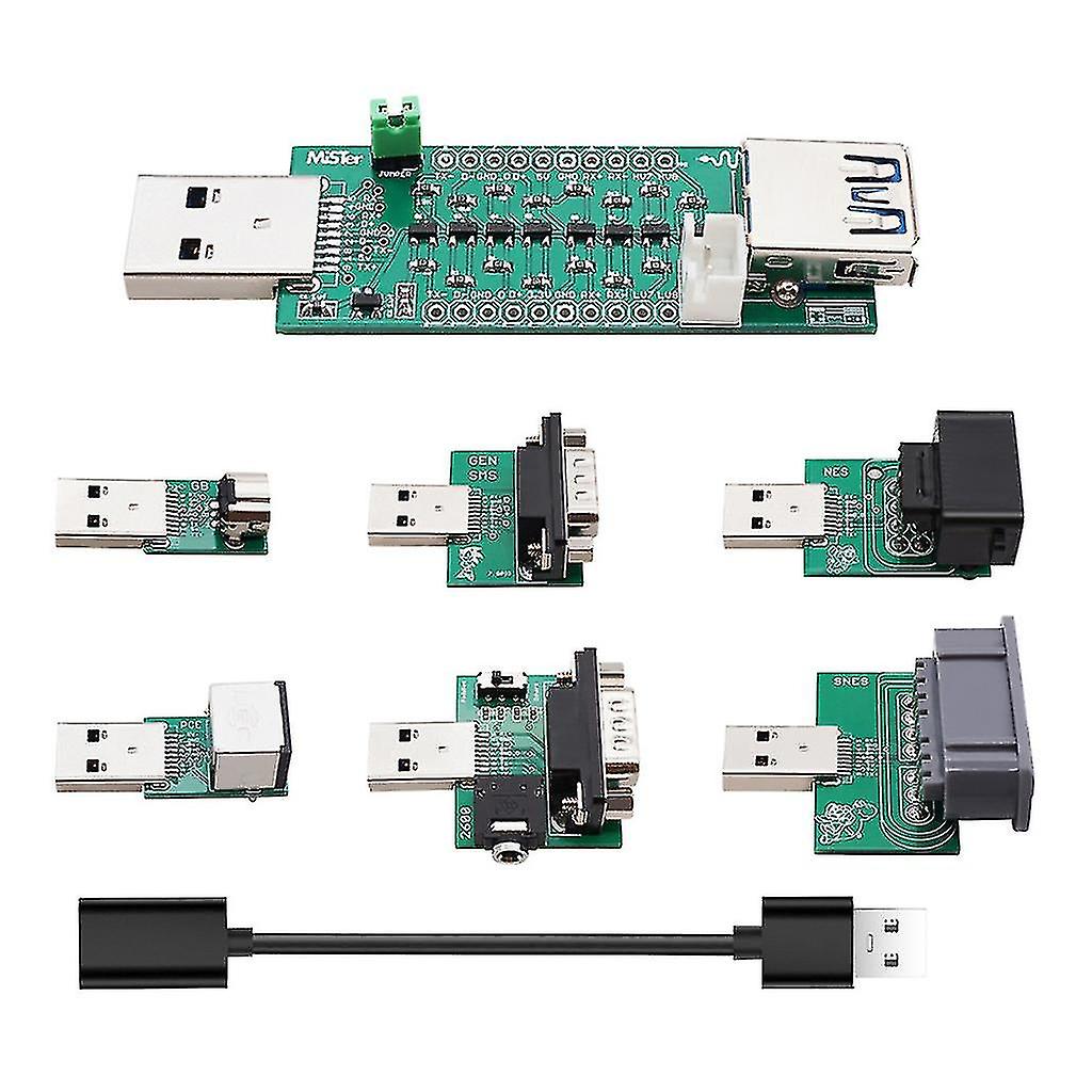 Snac Controller Adapter Set Compatible With De10-nano Misterfpga Mister Io Board With Cable